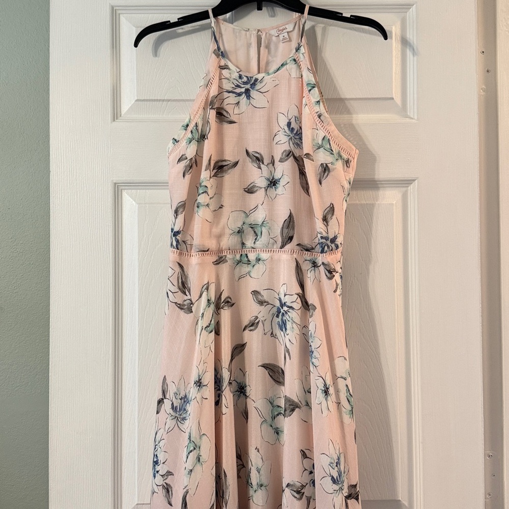 Candie's Pastel Floral Halter Dress